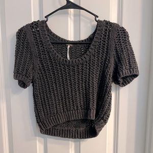 ANTHROPOLOGIE BROWN CROPPED SWEATER🤎🤎🤎
